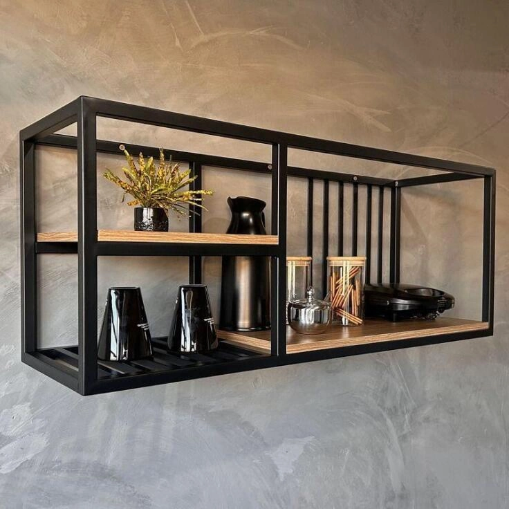 طراحی و ساخت انواع قفسه چوب و فلز سفارشی